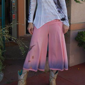 Butterfly Dropout elastic casual pants